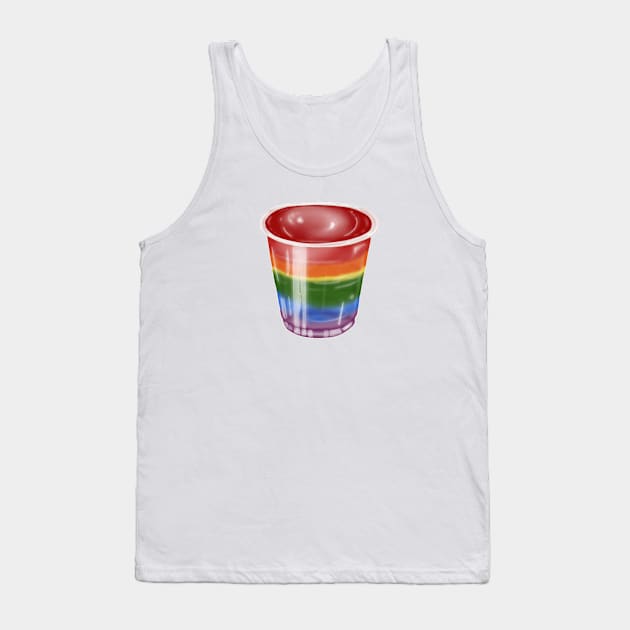Rainbow Jelly Shot Tank Top by HB Loves Crafts